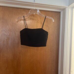 Shein Women’s Black Spaghetti Strap Crop Top